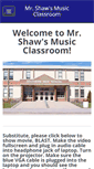 Mobile Screenshot of mrshawmusic.com